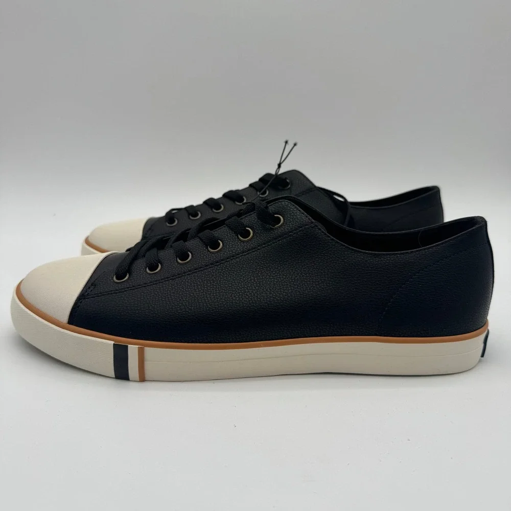 Ben Sherman Dorset Lo LX Black Low Top Sneakers Men's Size‎ 12 NEW